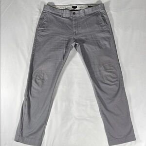 J. Crew mens grey Flex Slim fit flat front chino pants - size 37x31